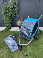 Fietskar Thule Coaster 2 XT Blue + babyhangmat + 2 koppeling, Fietsen en Brommers, Ophalen, Zo goed als nieuw, Thule