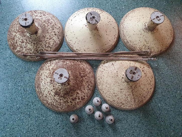 5x Louis Kalff  NB92 / NB93 hanglamp RENOVATIEPROJECT, Antiek en Kunst, Antiek | Verlichting, Ophalen