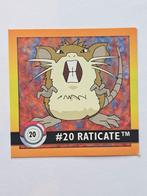 Pokémon-stickers artbox1999/ raticaat #20 edition1, Hobby en Vrije tijd, Verzamelkaartspellen | Pokémon, Losse kaart, Zo goed als nieuw