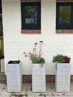 Grote bloembak wit, Tuin en Terras, Ophalen, Gebruikt, Tuin