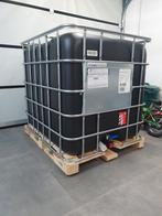 Zwart IBC tonnen van 1000L met kraan. Levering mogelijk, Tuin en Terras, Regentonnen, Ophalen of Verzenden, Zo goed als nieuw