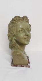 Borstbeeld op marmeren voet 1950's, Ophalen of Verzenden