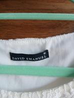 Witte shirt David Emanuel, Kleding | Dames, Ophalen of Verzenden, Zo goed als nieuw
