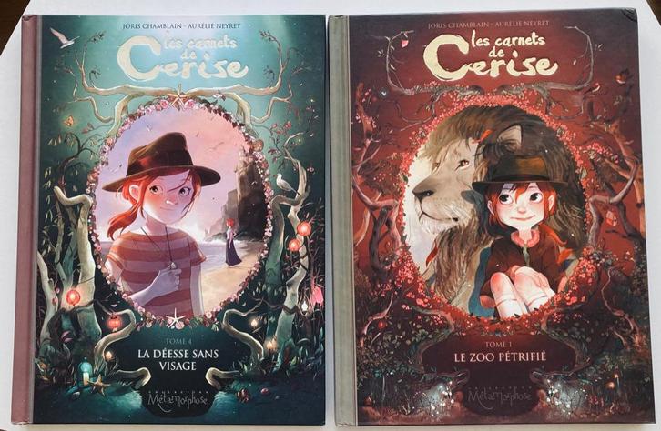 Livres reliés "Les Carnets de Cerise" Tomes 1 et 4, Livres, Livres pour enfants | Jeunesse | Moins de 10 ans, Utilisé, Fiction général
