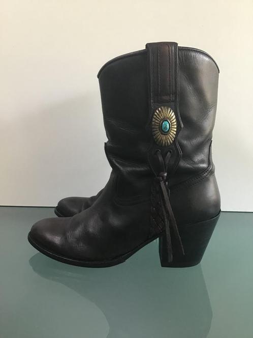 Gratis Verzenden | Sendra leren bruine boots 38, Kleding | Dames, Schoenen, Zo goed als nieuw, Lage of Enkellaarzen, Bruin, Verzenden