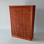 Antieke vintage knutselkast met 72 laden, massief eikenhout, Ophalen