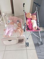 Bedje plus buggy 4 poppen, Ophalen, Zo goed als nieuw