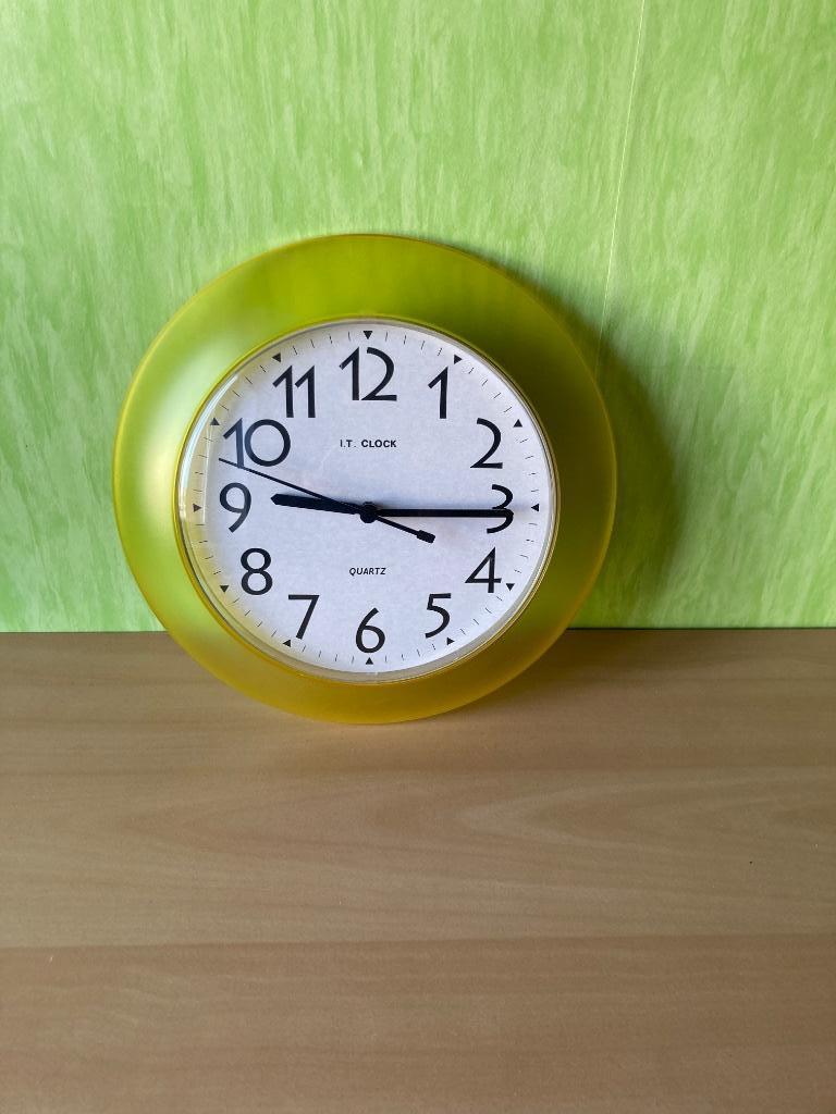 Réveil mural rond, Ophalen, Gebruikt, Rond, Minder dan 50 cm