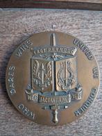 Rare médaille de table 1er régiment para commando belge, Ophalen of Verzenden