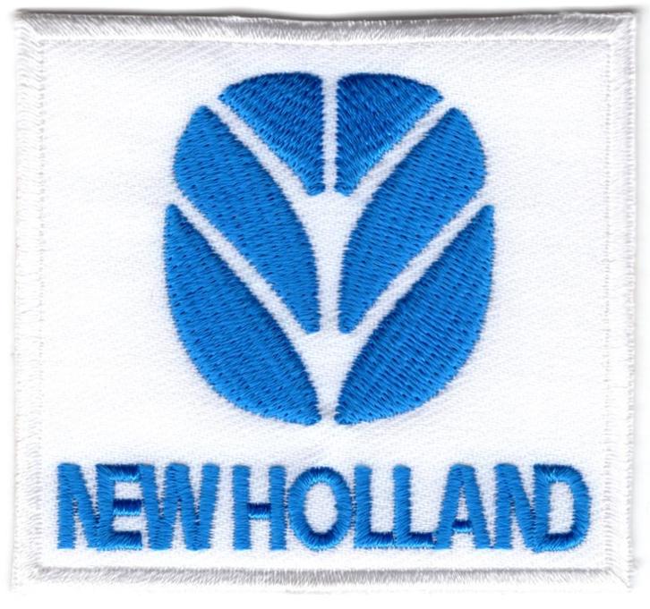 New Holland stoffen opstrijk patch embleem, Collections, Marques automobiles, Motos & Formules 1, Neuf, Envoi