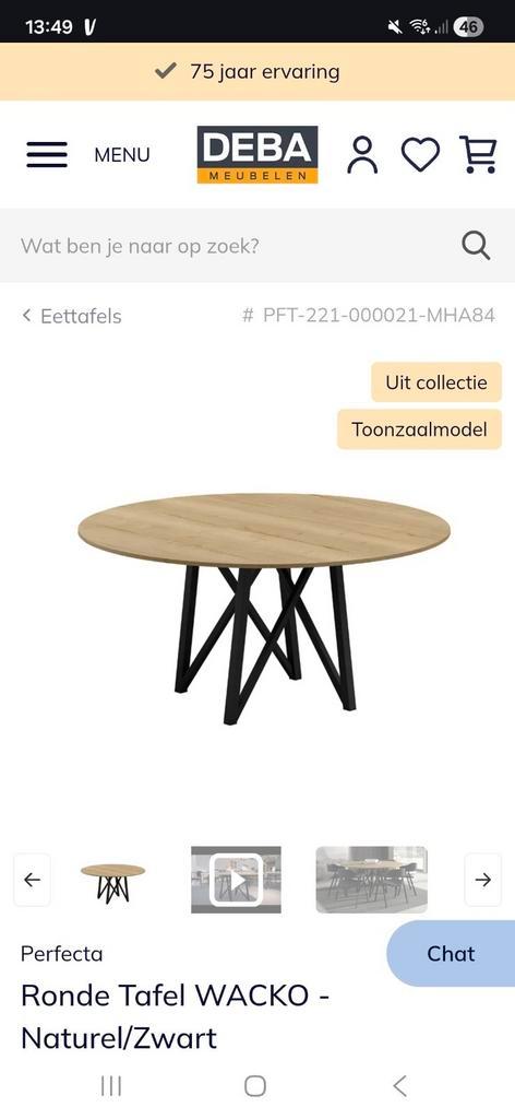 Eettafel Deba 160 cm - kidsproof, Huis en Inrichting, Tafels | Eettafels, Zo goed als nieuw, Ophalen