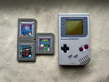 Nintendo Game Boy Dgm fat + 3 jeux 