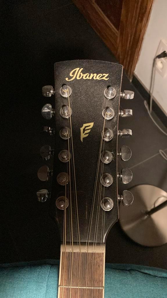 12 snarige gitaar van Ibanez ruilen voor parlor of bieden, Muziek en Instrumenten, Snaarinstrumenten | Gitaren | Elektrisch, Gebruikt