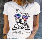 T-shirt pitbull mama maat L, Vêtements | Femmes, T-shirts, Manches courtes, Taille 42/44 (L), Enlèvement ou Envoi, Blanc