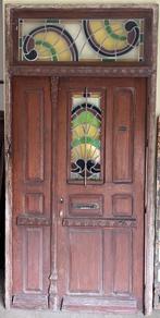 Voordeur met loodglas, Ophalen