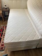 Boxspring 2 maal 70 cm, Ophalen, 140 cm, Zo goed als nieuw, Wit