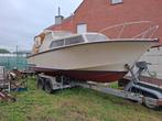 Boot Cleopatra opknapper 7.5x1.8m met stalling trailer, Watersport en Boten, Ophalen, Gebruikt, Binnenboordmotor, 6 meter of meer