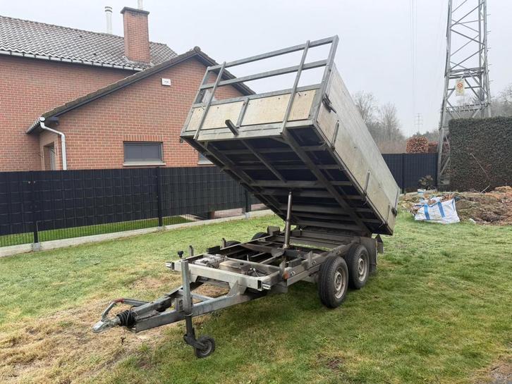 Aanhangwagen elektrische kipper 2,5t, Doe-het-zelf en Bouw, Steigers, Zo goed als nieuw, Ophalen