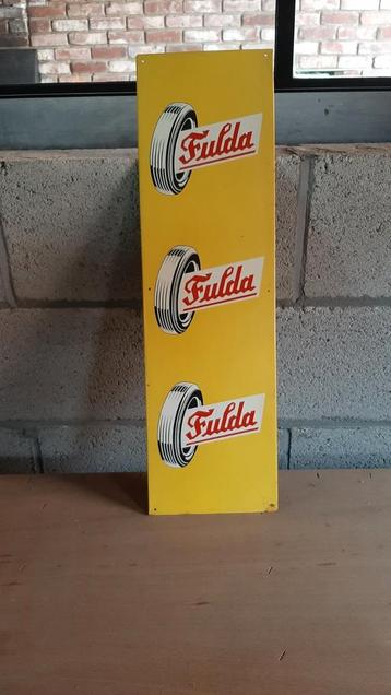 Fulda blikken reclamebord, Verzamelen, Ophalen of Verzenden, Zo goed als nieuw, Reclamebord