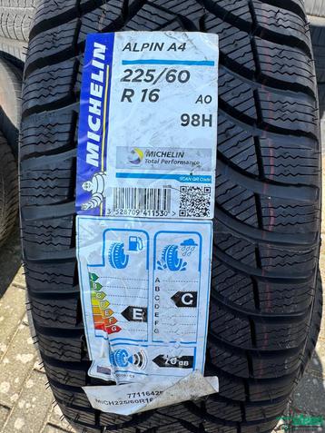 4 x 225-60-16 98H Michelin Alpin A4 AO Winterband nieuw  beschikbaar voor biedingen