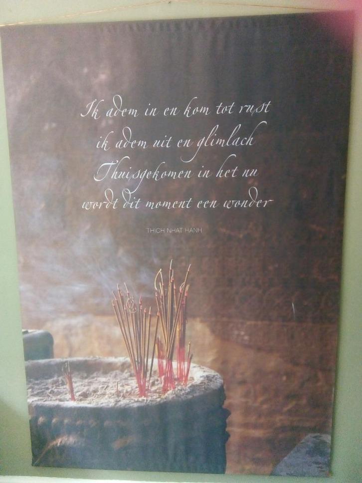 groot wanddoek, Huis en Inrichting, Woonaccessoires | Wanddecoraties, Zo goed als nieuw, Ophalen