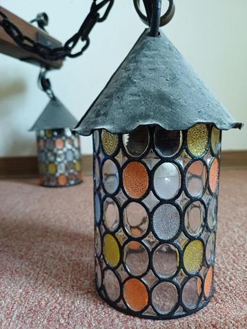 Vintage plafondverlichting met 6 lampen beschikbaar voor biedingen