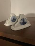 2 servettehouders Delfts handbeschilderd, Ophalen of Verzenden