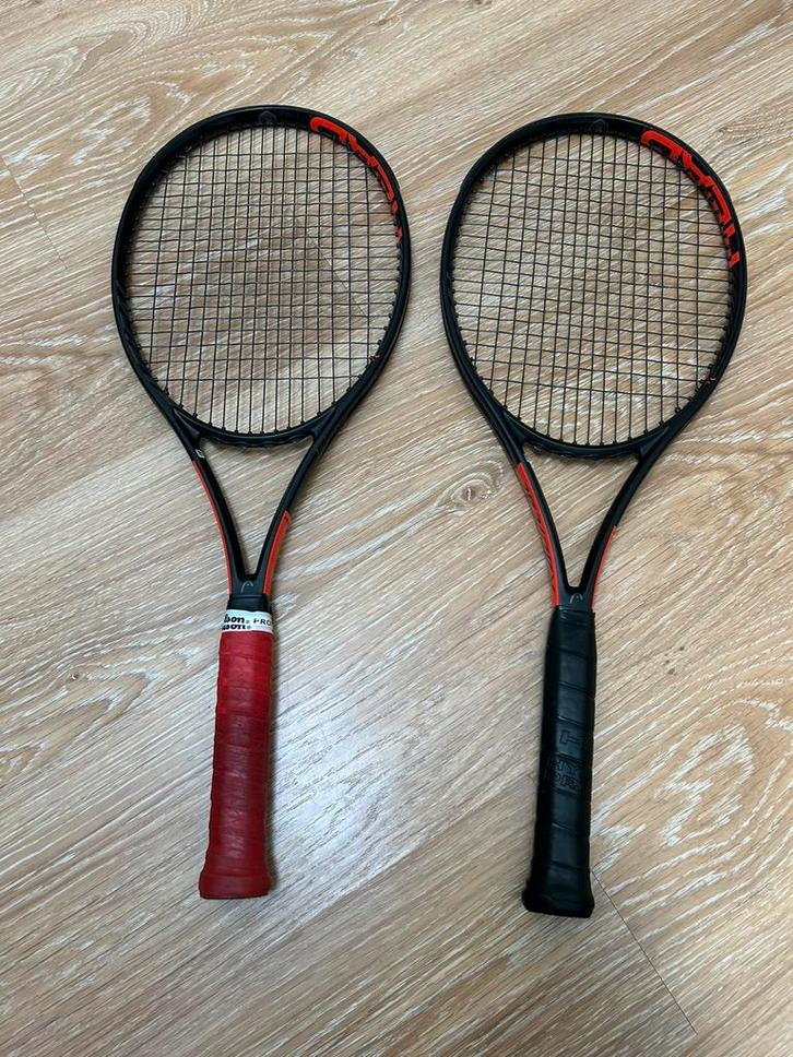 2 tennisrackets Head Radical Limited Edition, Sport en Fitness, Tennis, Gebruikt, Racket, Head, L4, Ophalen of Verzenden