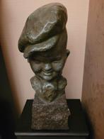 Een bronzen buste - jaren 50-60, Antiek en Kunst, Ophalen of Verzenden