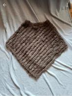 Poncho dameskleding grijs bruin, Ophalen, Zo goed als nieuw