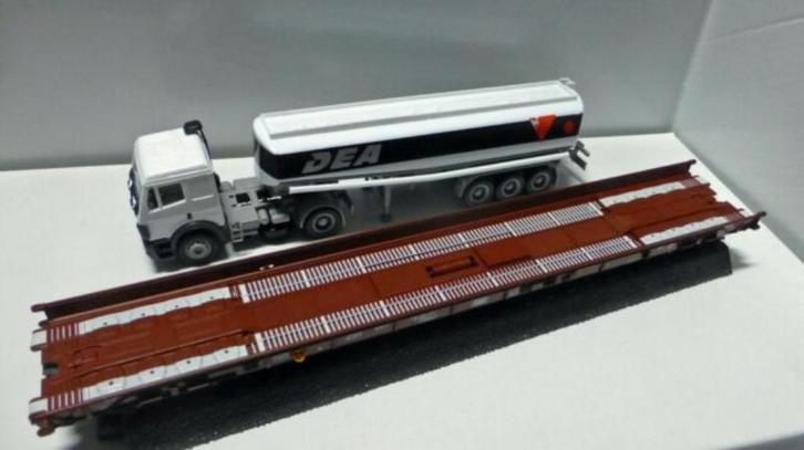4841 MÄRKLIN HO — Voiture à plancher surbas+Kamion Dea/Voitu, Hobby & Loisirs créatifs, Trains miniatures | HO, Neuf, Wagon, Märklin