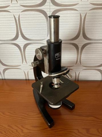 Vintage microscoop Carl Zeiss in kistje