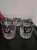 5 verres whisky VAT 69, Collections, Comme neuf, Autres types, Envoi