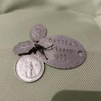 Frans naamplaatje dogtag wo1 14-18, Ophalen of Verzenden