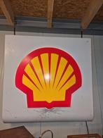 Vintage shell reclame bord lichtbak, Ophalen, Gebruikt, Lichtbak of (neon) lamp