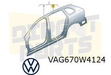Volkswagen Golf VIII (2/20-) achterscherm Rechts (Variant) O beschikbaar voor biedingen