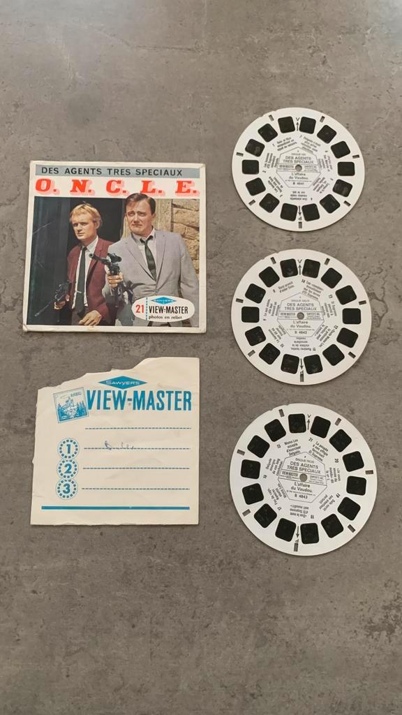 De 21 View-Master-reliëffoto's van Uncle Sawyer, Verzamelen, Speelgoed, Gebruikt, Ophalen of Verzenden