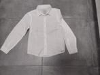 Wit overhemdje in goede staat Maat 128, Jongen, C&A, Zo goed als nieuw, Overhemd of Blouse