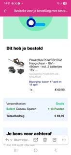 Haagschaar met oplader en 2 batterijen, Enlèvement