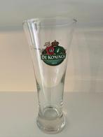 Brouwerij De Koninck Fluitglas Oud Logo met voetballer, Verzamelen, Glas en Drinkglazen, Ophalen of Verzenden, Gebruikt, Bierglas
