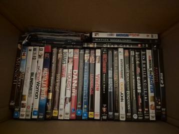 Doos met +/- 100 dvd films en series beschikbaar voor biedingen