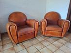 Een paar vintage clubstoelen, Ophalen, Leer