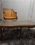 Table basse avec fauteuil cannage style louis XVI, Antiquités & Art, Enlèvement