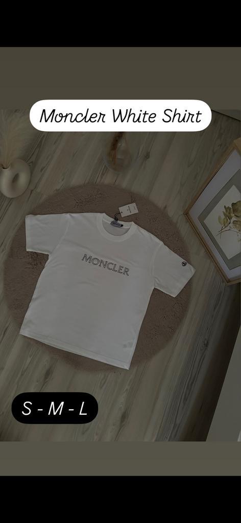 Moncler T-shirt, Kleding | Heren, T-shirts, Nieuw, Overige maten, Wit, Ophalen