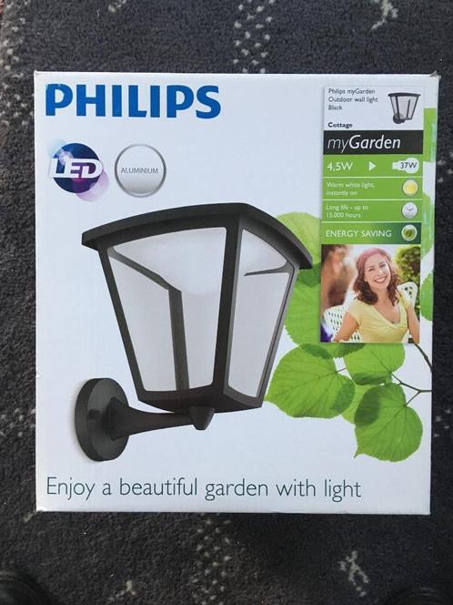 Buitenwandlamp - Philips my Garden, Tuin en Terras, Buitenverlichting, Nieuw, Wandlamp, Aluminium, Minder dan 50 watt, Netvoeding