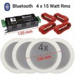 Bluetooth plafond inbouw luidspreker set wit 4x 13,5Cm 60Wat, Audio, Tv en Foto, Luidsprekerboxen, Overige merken, Nieuw, Ophalen of Verzenden