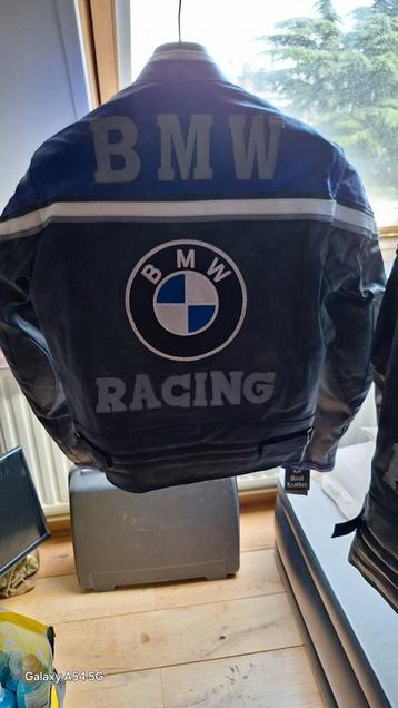 Veste en cuir style BMW 