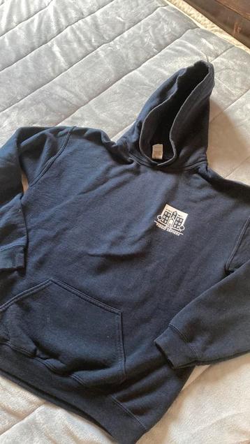 Blauwe sweater met kap virgo sapiens xl, Taille 38/40 (M), Enlèvement ou Envoi, Virgo sapiens, Comme neuf