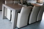 eetkamerfauteuils MOBITEC, Huis en Inrichting, Stoelen, Ophalen, Gebruikt, Wit, Leer