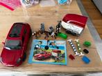 Playmobil Porsche macan gts 9376 + van, Comme neuf